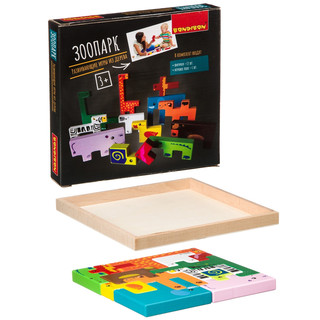 Головоломка. Зоопарк. Развивающие игры из дерева 2