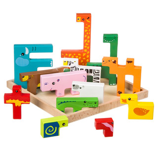 Головоломка. Зоопарк. Развивающие игры из дерева 3