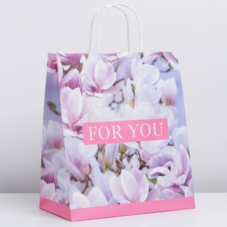 Пакет крафтовый 'For you', 28 x 32 x 15 см