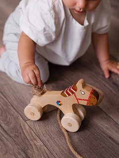 Каталка детская 'Конь', дерево 5