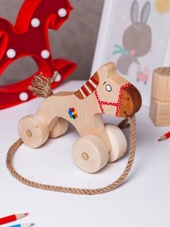 Каталка детская 'Конь', дерево 6