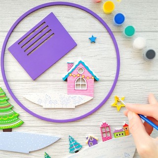 Композиция с подсветкой 'Зимняя сказка' 5