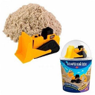 Космический песок 1 кг в наборе с машинкой (бульдозер) 2