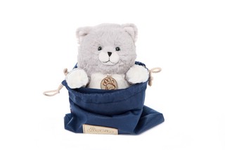 Толстый Кот в мешке, 26 см, серый, Lapkin 4