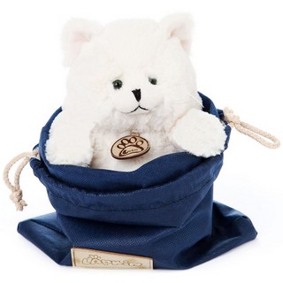 Толстый Кот в мешке, 26 см, белый, Lapkin 1