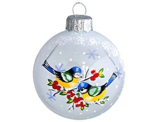 Шар 'Орбита' стекло, 60 мм, фабрика Ёлочка 2