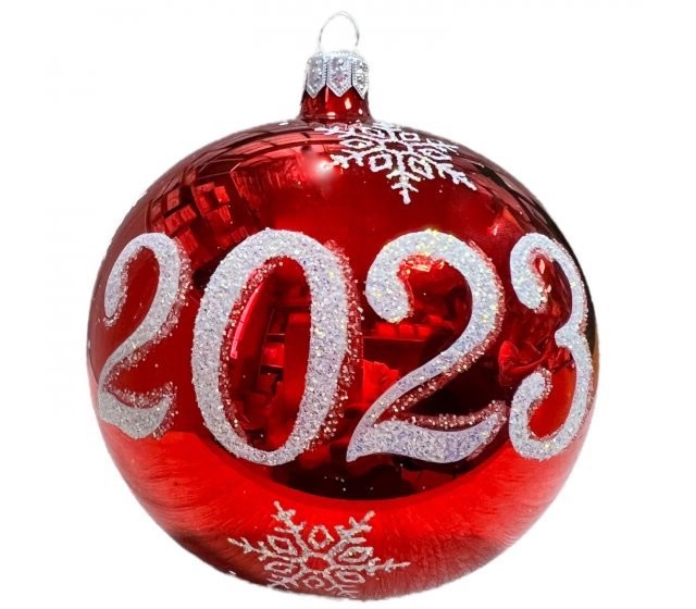 Круг новинки 2023. Елочные шары 2023. Новогодний шар 2023. Шар 100 мм. Новогодние шары с надписью 2023.