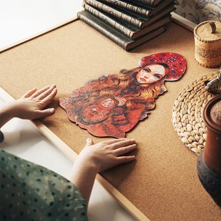 Деревянный пазл TREEARTI 'Девушка-Россия', 25 х 41 см, 100 деталей 6