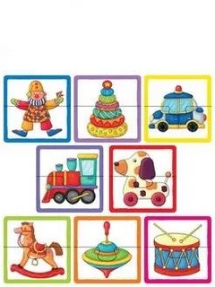 Весёлые игрушки. IQ Пазл деревянный, 16 деталей 2