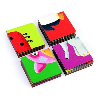 Весёлые картинки. IQ Пазл деревянный, 8 пазлов, 32 детали 2