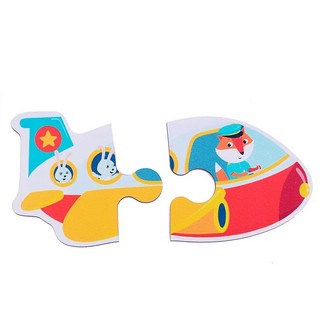 Полезные машины. IQ Пазл деревянный, 8 пазлов, 16 деталей 3