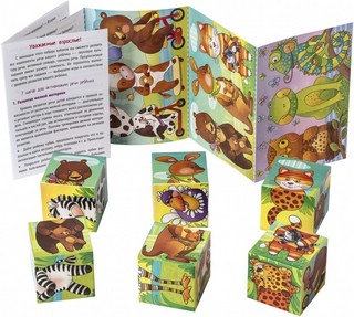 Веселые друзья. IQ кубики шумелки 3