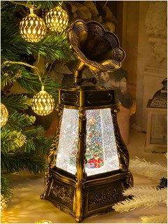 Фонарь новогодний 'Патефон' музыкальный, светящийся, в ассортименте 2