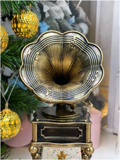 Фонарь новогодний 'Патефон' музыкальный, светящийся, в ассортименте 9