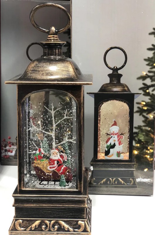 Фонарь новогодний 'Классика' музыкальный, светящийся, в ассортименте