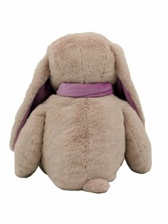 Кролик, 38 см, пудровый/фиолетовый, Lapkin 4