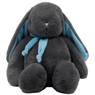 Кролик, 38 см, темно-серый/голубой, Lapkin