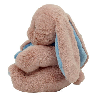 Заяц, 18 см, пудровый/голубой, Лапкин 3