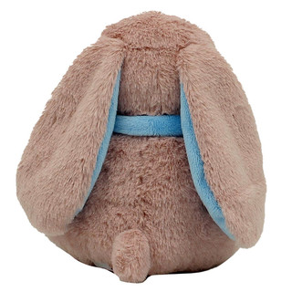 Заяц, 18 см, пудровый/голубой, Лапкин 4