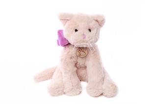 Кот 30 см, бежевый/фиолетовый, Lapkin 1