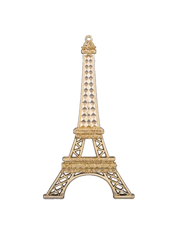 Подвеска Эйфелева башня золотая 9х1х15 см