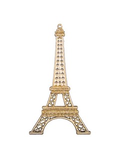 Подвеска Эйфелева башня золотая 9х1х15 см