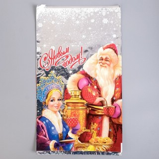 Пакет подарочный 'Самовар', 20 х 35 см