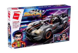 Блочный конструктор Qman 'Гоночный автомобиль', 197 деталей, артикул 14014 2