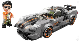 Блочный конструктор Qman 'Гоночный автомобиль', 197 деталей, артикул 14014 5