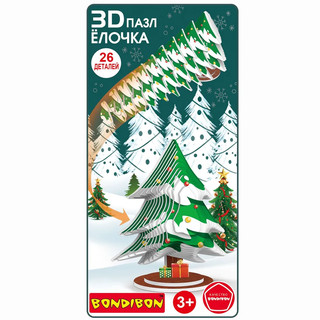 Новогодний набор Пазл 3D 'Ёлочка' 3