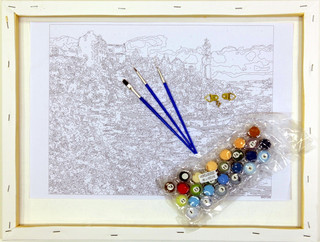 Картина по номерам Molly 'Красивые лошади' 30х30 см 4