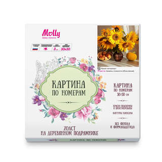 Картина по номерам 'Яркий натюрморт' 30х30 см, 19 цветов 2