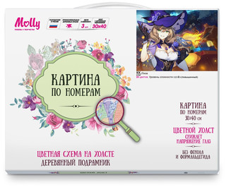 Картина по номерам 'Аниме Геншин Импакт Лиза' Genshin Impact 2