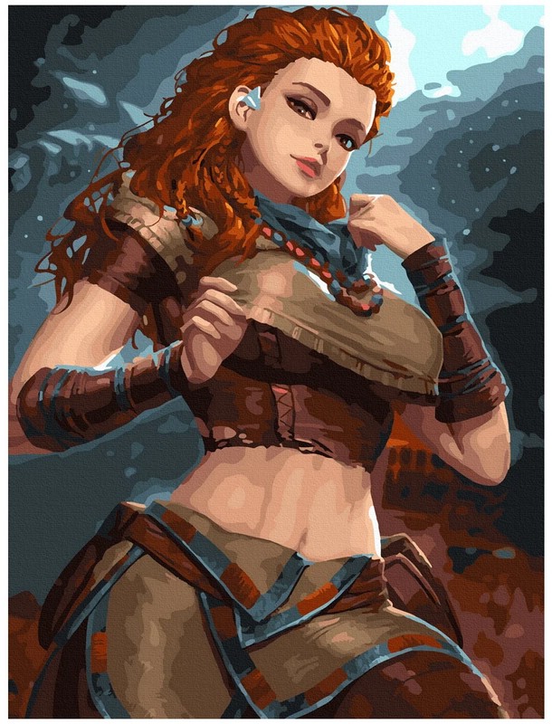 Картина по номерам Аниме Геншин Импакт Элой (Genshin Impact), 30х40 см ...