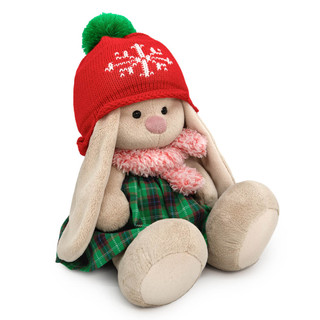 Зайка Ми в шапке со снежинкой, 23 см | Коллекця Город 2