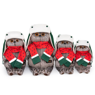 Басик в двусторонней шапке и шарфе, 22 см 4