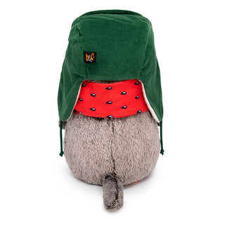 Басик в двусторонней шапке и шарфе, 22 см 3