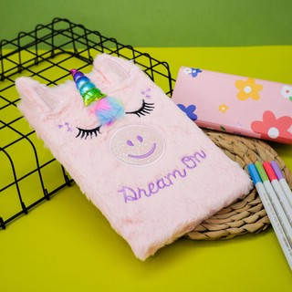 Блокнот плюшевый 'Dream on unicorn' (единорожек) 1