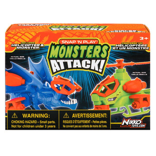 Набор Nikko Snap'n Play 'Синий Дракон vs Зелёный Ветолёт' 9