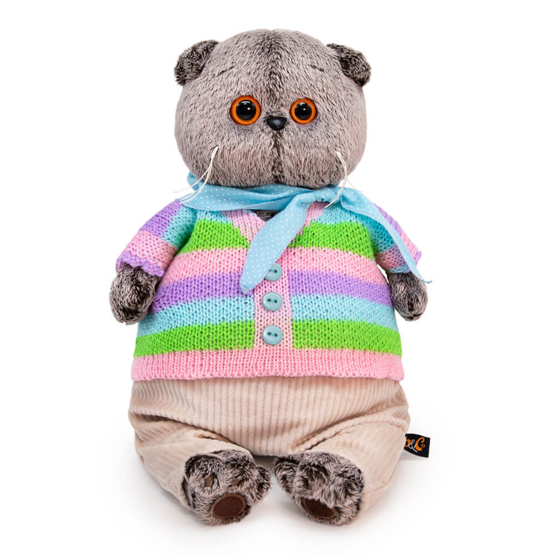 Басик в полосатой кофте и штанах, 22 см