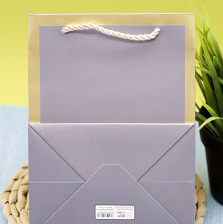 Пакет подарочный 'Classic line' XS, 19.5х14.5х10 см, темно-серый 3