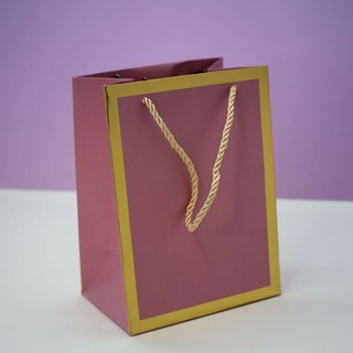 Пакет подарочный 'Classic line' 19х14 см, розовый