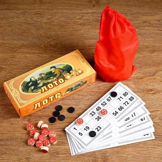 Русское лото 'Охотники на привале' 24х10 см 1