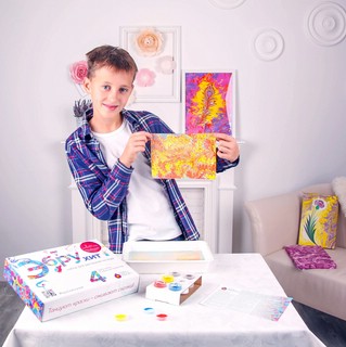 Набор для рисования на воде 'Эбру Хит' 4 цвета 7