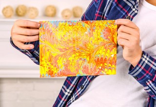 Набор для рисования на воде 'Эбру Хит' 4 цвета 8