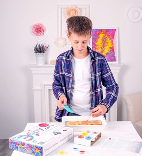 Набор для рисования на воде 'Эбру Хит' 4 цвета 4