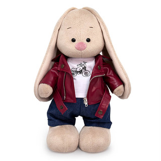 Зайка Ми в косухе и джинсах, 25 см | Коллекция Винтаж 1