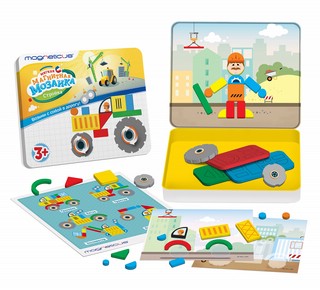 Обучающий набор 'Магнитная мозаика. Стройка' 1