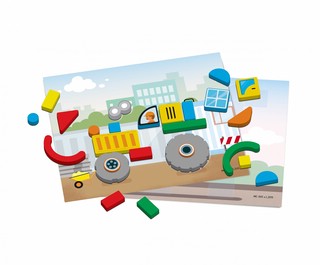 Обучающий набор 'Магнитная мозаика. Стройка' 2