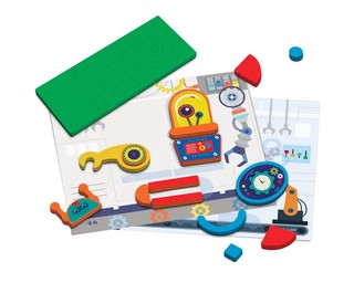 Мозаика магнитная 'Роботы' 3